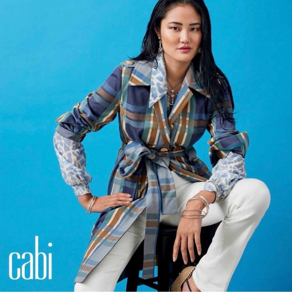CAbi highclere trench coat size large